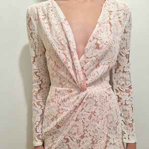 White lace dress